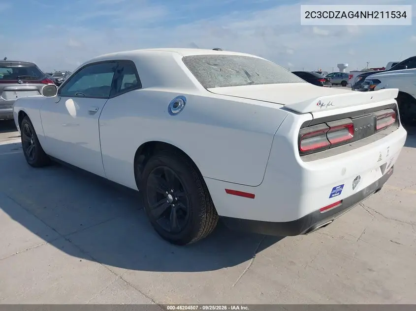 2022 DODGE CHALLENGER VIN 2C3CDZAG4NH211534 — фото 3