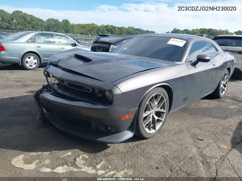 2022 DODGE CHALLENGER VIN 2C3CDZJG2NH230020 — фото 2