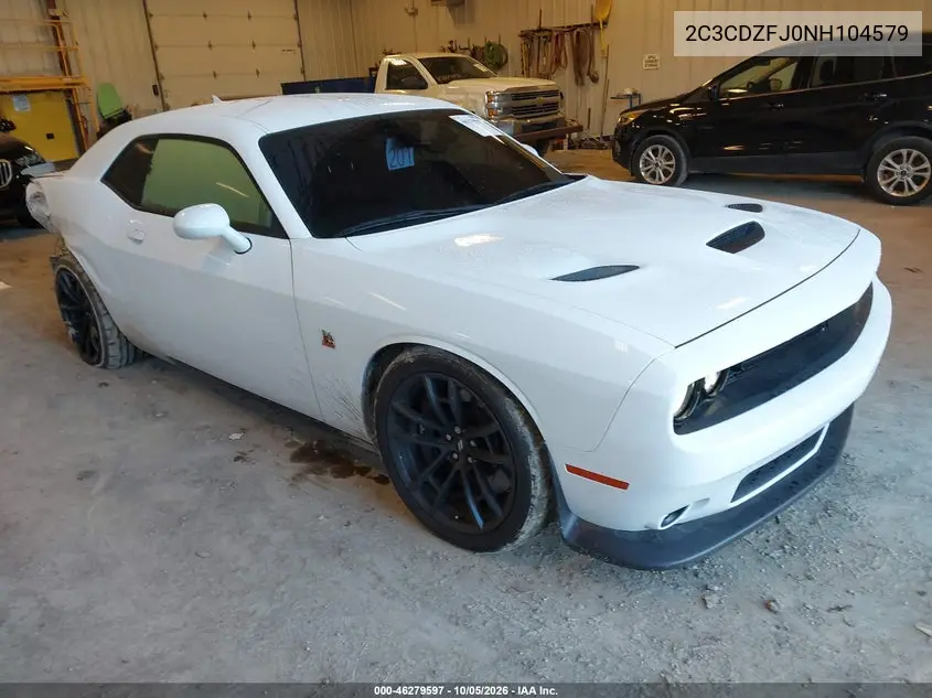 DODGE CHALLENGER 2022, VIN 2C3CDZFJ0NH104579