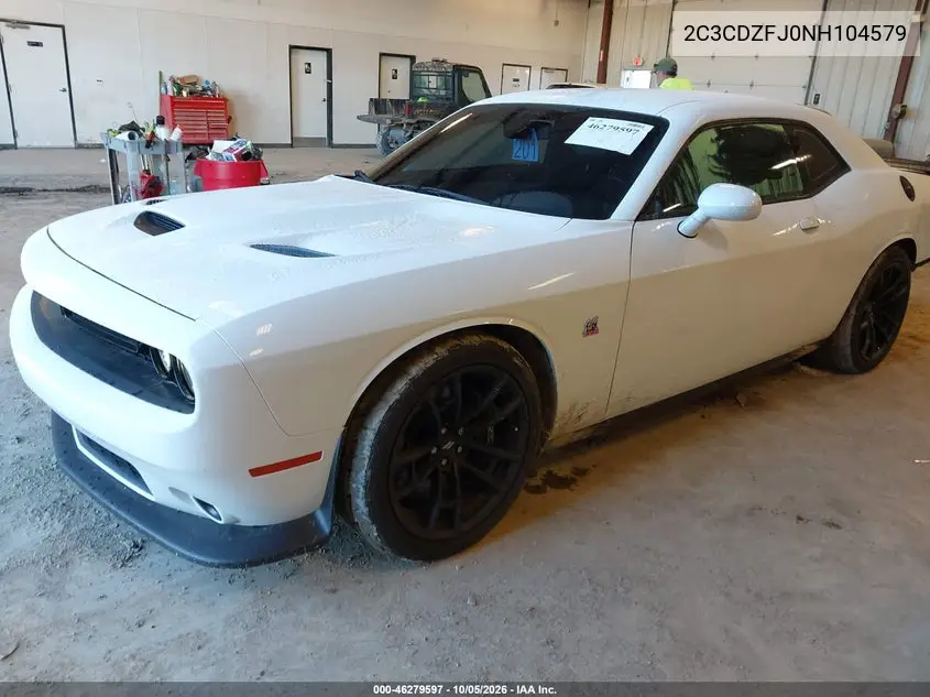 2022 DODGE CHALLENGER VIN 2C3CDZFJ0NH104579 — фото 2