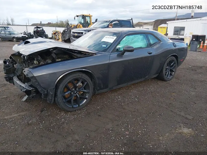 2022 DODGE CHALLENGER VIN 2C3CDZBT7NH185748 — фото 2