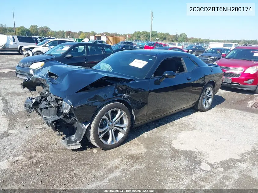2022 DODGE CHALLENGER VIN 2C3CDZBT6NH200174 — фото 2