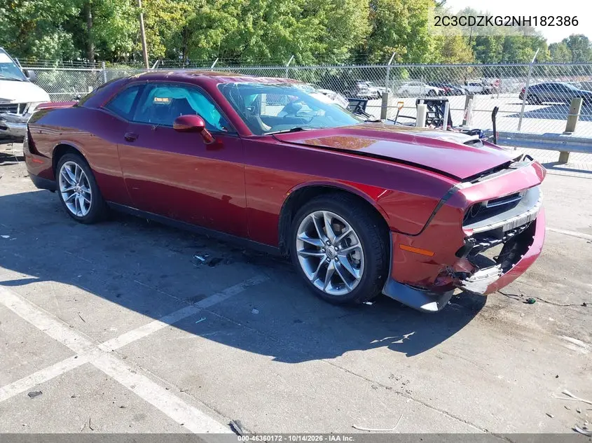 DODGE CHALLENGER 2022, VIN 2C3CDZKG2NH182386