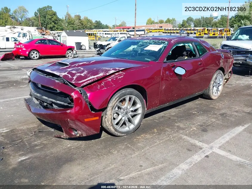 2022 DODGE CHALLENGER VIN 2C3CDZKG2NH182386 — фото 2
