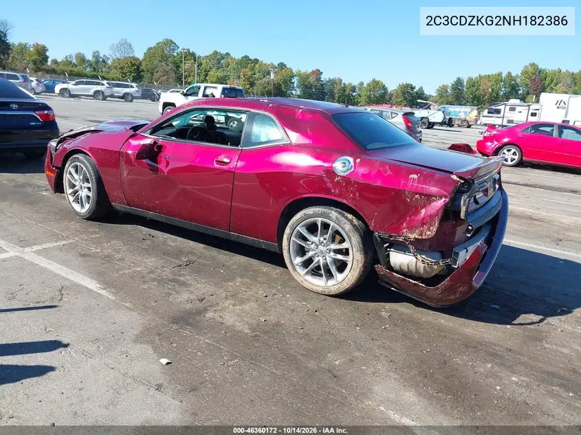 2022 DODGE CHALLENGER VIN 2C3CDZKG2NH182386 — фото 3