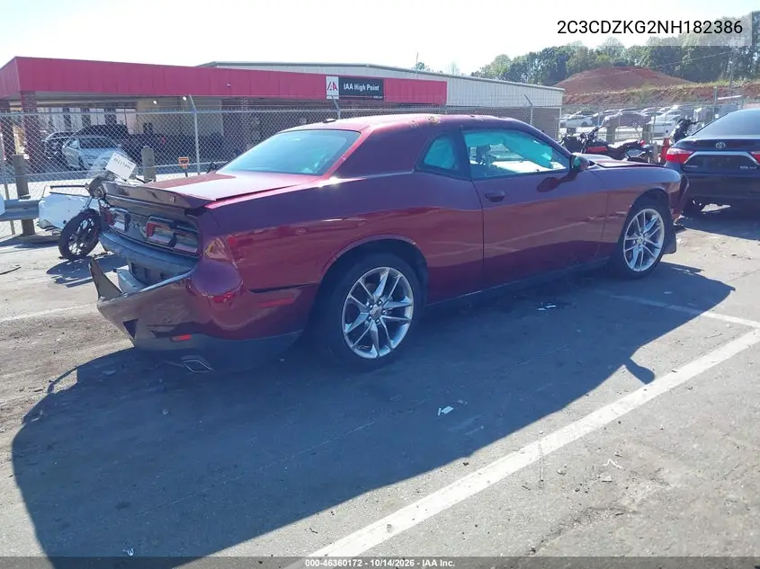 2022 DODGE CHALLENGER VIN 2C3CDZKG2NH182386 — фото 4