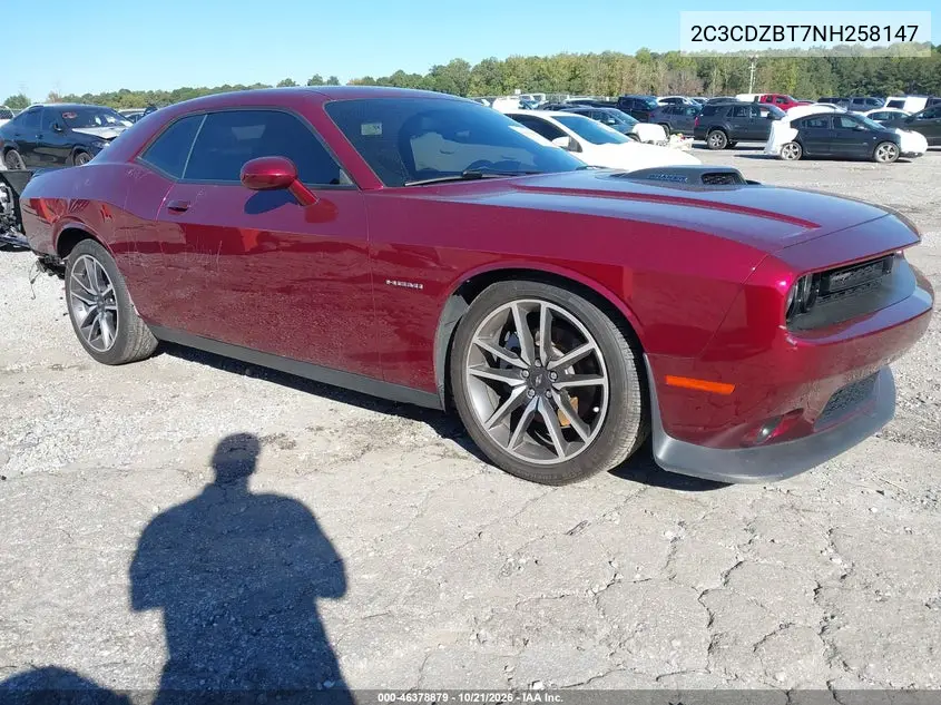 DODGE CHALLENGER 2022, VIN 2C3CDZBT7NH258147