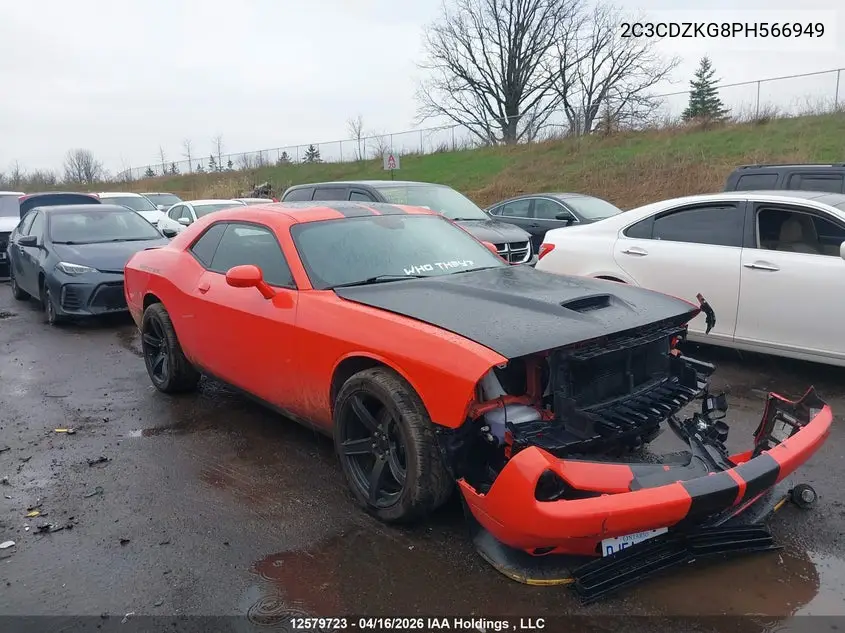 DODGE CHALLENGER 2023, VIN 2C3CDZKG8PH566949