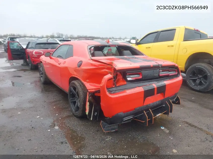 2023 DODGE CHALLENGER VIN 2C3CDZKG8PH566949 — фото 3