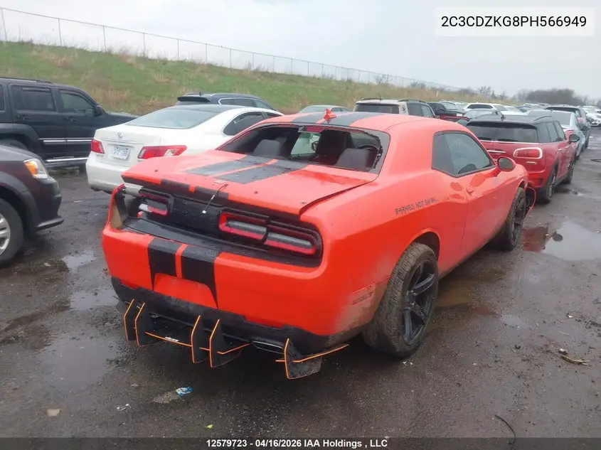 2023 DODGE CHALLENGER VIN 2C3CDZKG8PH566949 — фото 4