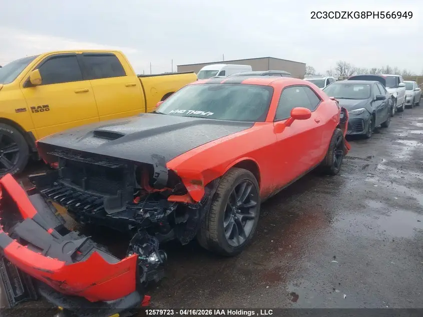 2023 DODGE CHALLENGER VIN 2C3CDZKG8PH566949 — фото 6