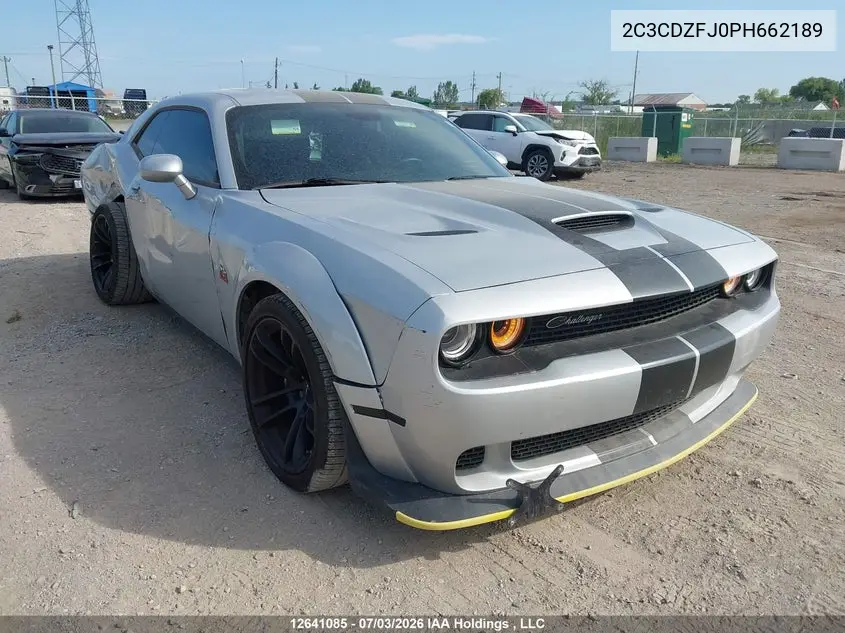 DODGE CHALLENGER 2023, VIN 2C3CDZFJ0PH662189