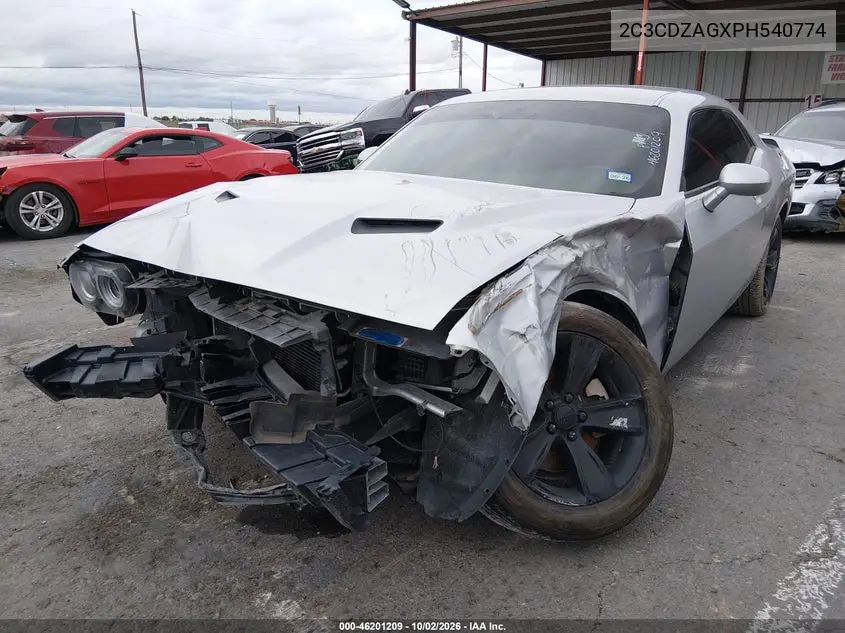 2023 DODGE CHALLENGER VIN 2C3CDZAGXPH540774 — фото 2