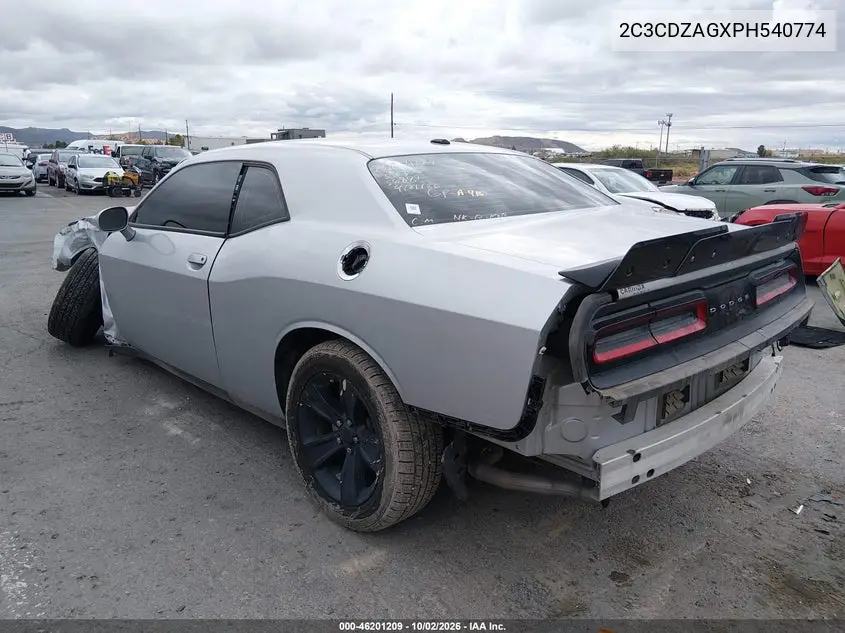 2023 DODGE CHALLENGER VIN 2C3CDZAGXPH540774 — фото 3