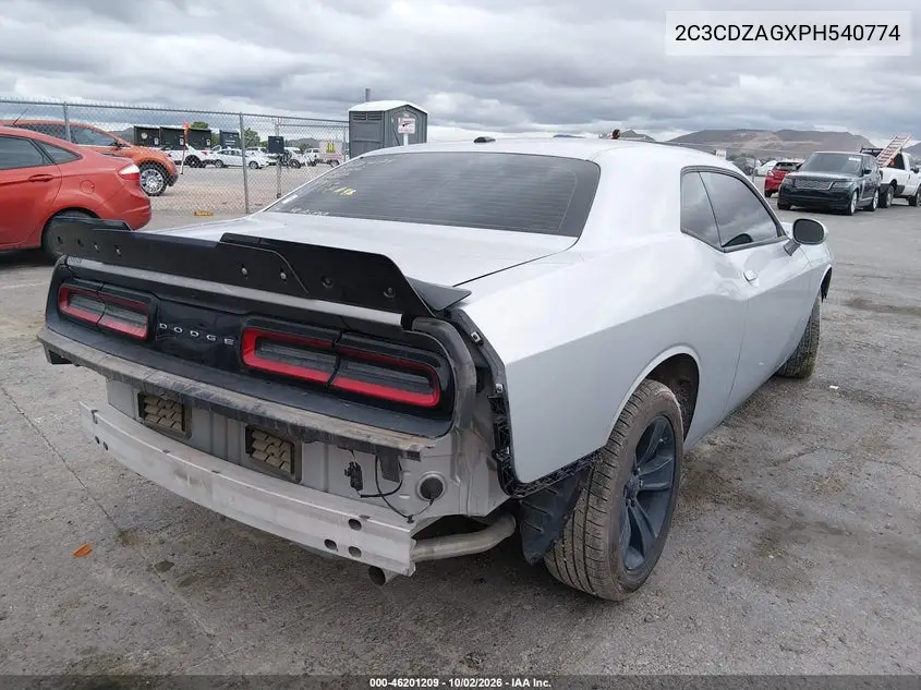 2023 DODGE CHALLENGER VIN 2C3CDZAGXPH540774 — фото 4