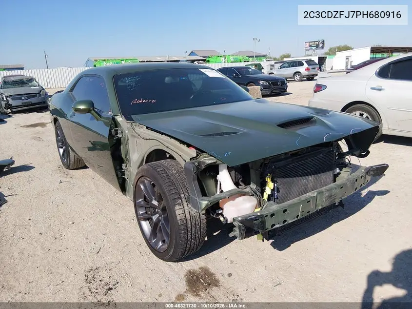 DODGE CHALLENGER 2023, VIN 2C3CDZFJ7PH680916