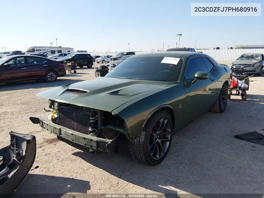 2023 DODGE CHALLENGER VIN 2C3CDZFJ7PH680916 — фото 2