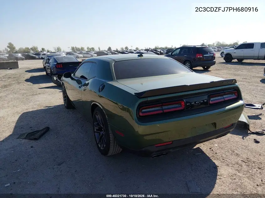 2023 DODGE CHALLENGER VIN 2C3CDZFJ7PH680916 — фото 3