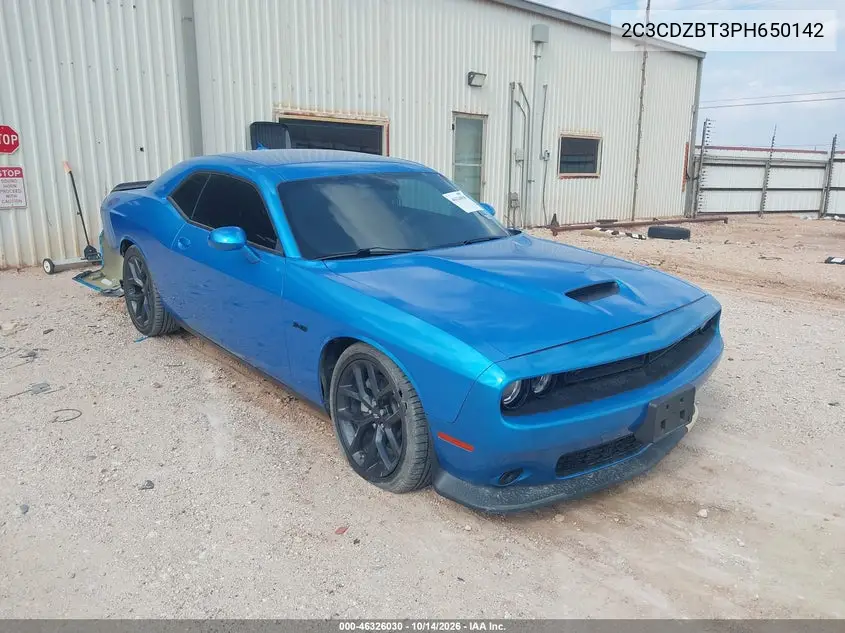 DODGE CHALLENGER 2023, VIN 2C3CDZBT3PH650142