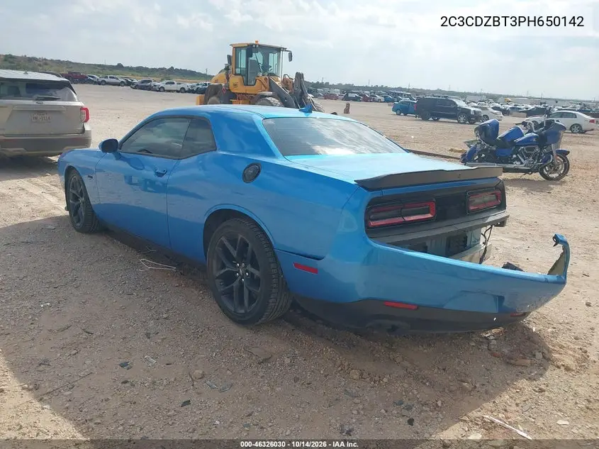 2023 DODGE CHALLENGER VIN 2C3CDZBT3PH650142 — фото 3