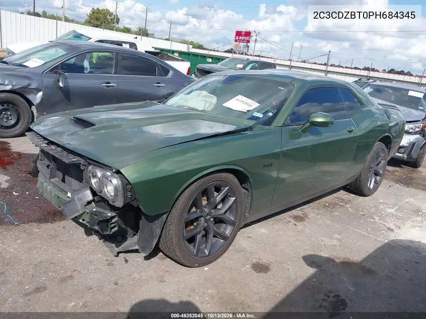 2023 DODGE CHALLENGER VIN 2C3CDZBT0PH684345 — фото 2