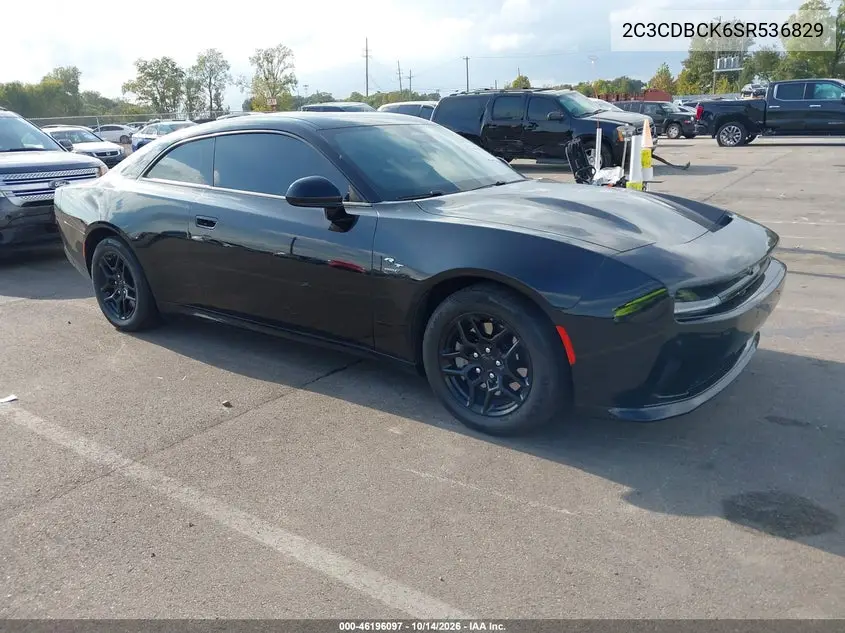 DODGE CHARGER DAYTONA 2025, VIN 2C3CDBCK6SR536829