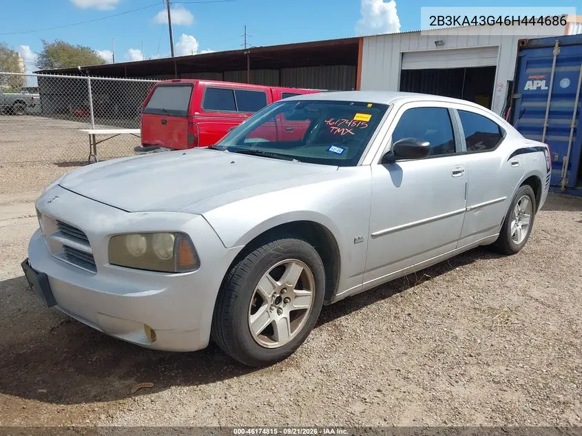 2006 DODGE CHARGER VIN 2B3KA43G46H444686 — фото 2