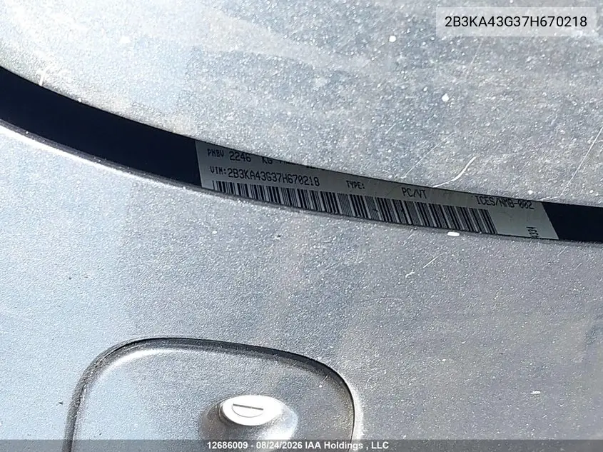 2007 DODGE CHARGER VIN 2B3KA43G37H670218 — фото 16