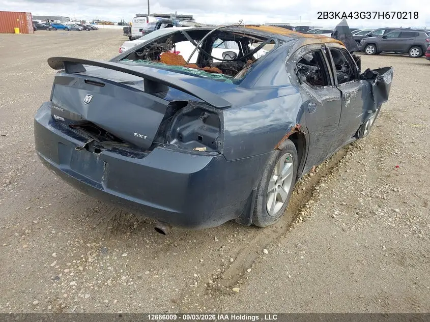 2007 DODGE CHARGER VIN 2B3KA43G37H670218 — фото 4