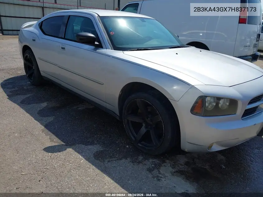 DODGE CHARGER 2007, VIN 2B3KA43GX7H837173
