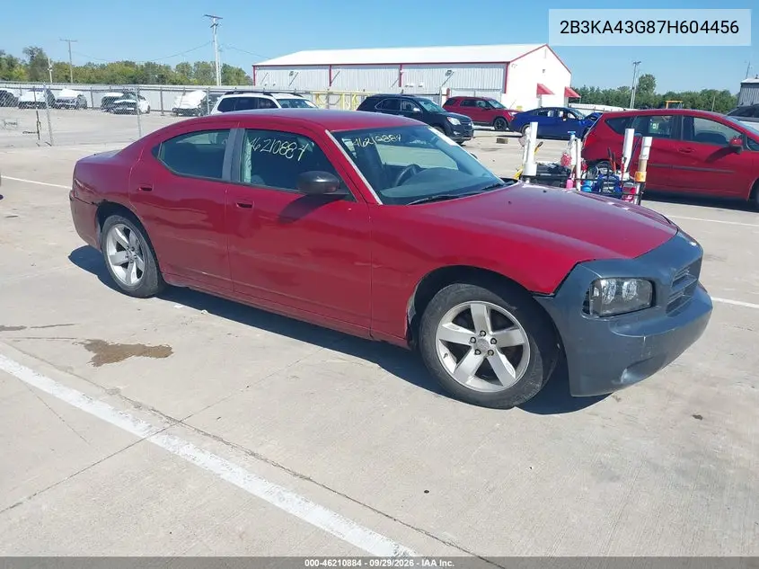 DODGE CHARGER 2007, VIN 2B3KA43G87H604456
