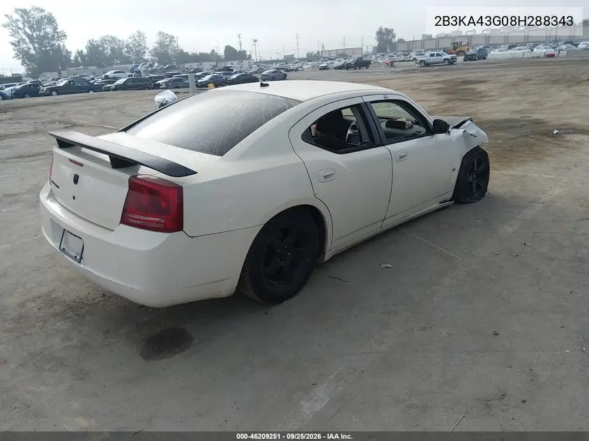 2008 DODGE CHARGER VIN 2B3KA43G08H288343 — фото 4
