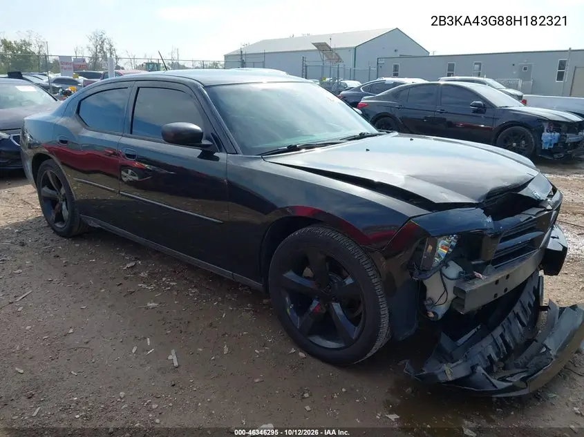DODGE CHARGER 2008, VIN 2B3KA43G88H182321