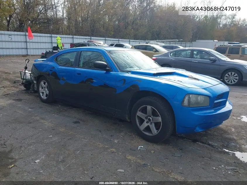 DODGE CHARGER 2008, VIN 2B3KA43G68H247019