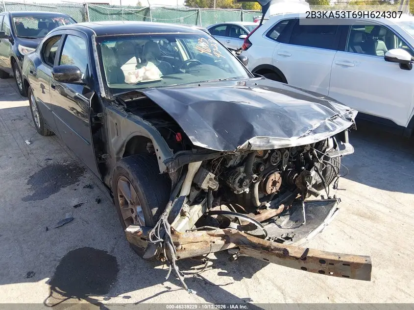 DODGE CHARGER 2009, VIN 2B3KA53T69H624307