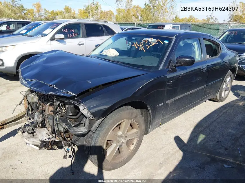 2009 DODGE CHARGER VIN 2B3KA53T69H624307 — фото 2