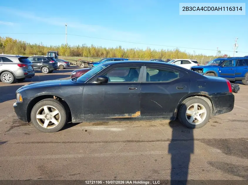 2010 DODGE CHARGER VIN 2B3CA4CD0AH116314 — фото 14