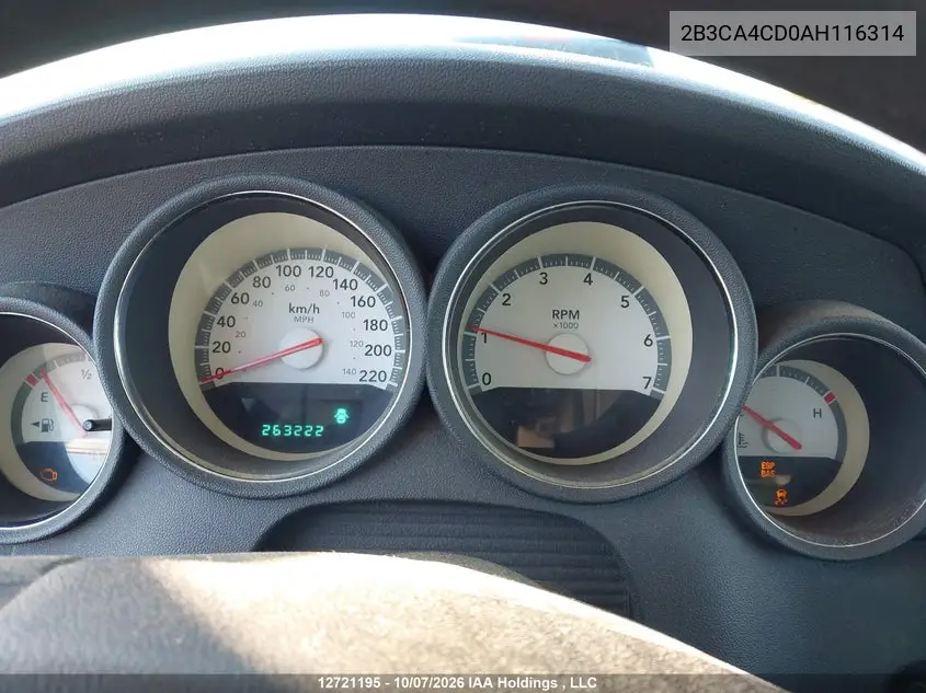 2010 DODGE CHARGER VIN 2B3CA4CD0AH116314 — фото 7