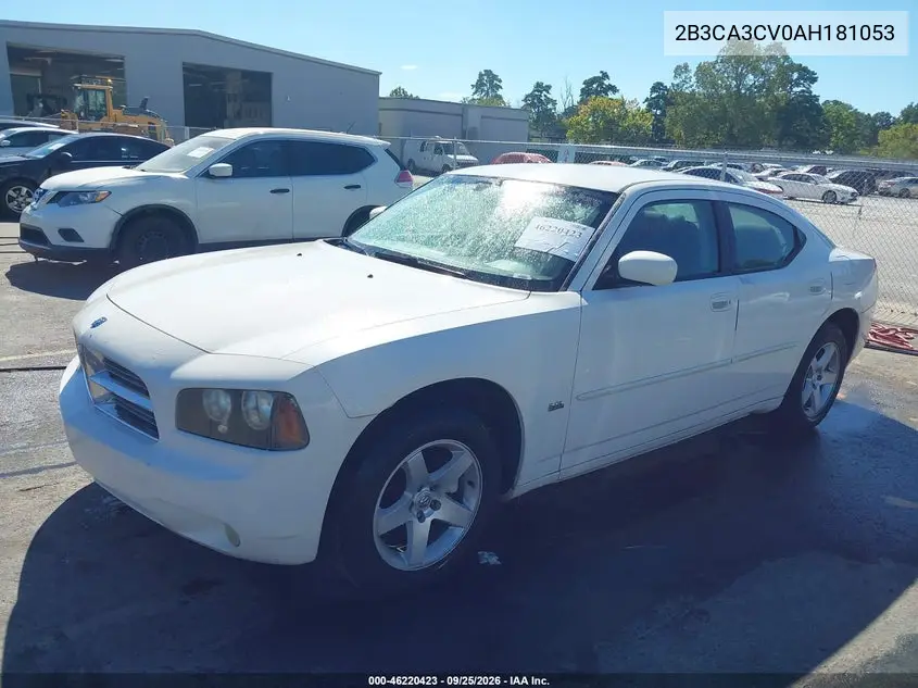 2010 DODGE CHARGER VIN 2B3CA3CV0AH181053 — фото 2
