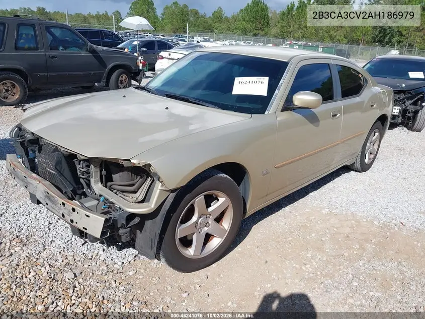 2010 DODGE CHARGER VIN 2B3CA3CV2AH186979 — фото 2