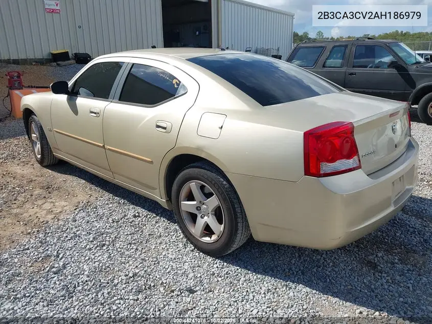 2010 DODGE CHARGER VIN 2B3CA3CV2AH186979 — фото 3