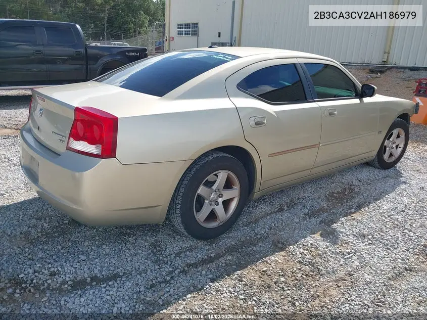 2010 DODGE CHARGER VIN 2B3CA3CV2AH186979 — фото 4