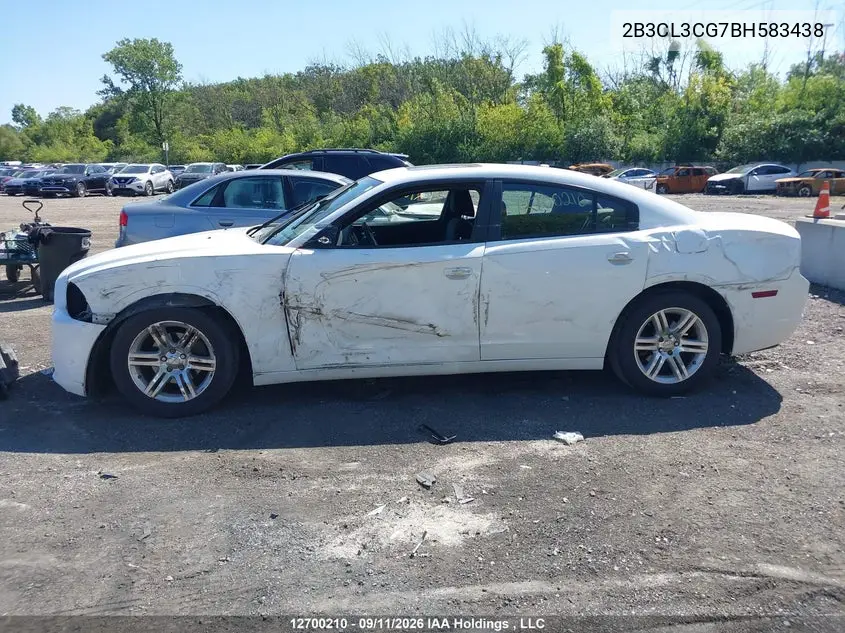 2011 DODGE CHARGER VIN 2B3CL3CG7BH583438 — фото 15