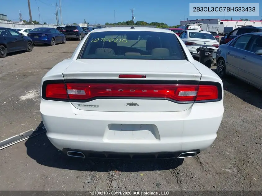 2011 DODGE CHARGER VIN 2B3CL3CG7BH583438 — фото 17