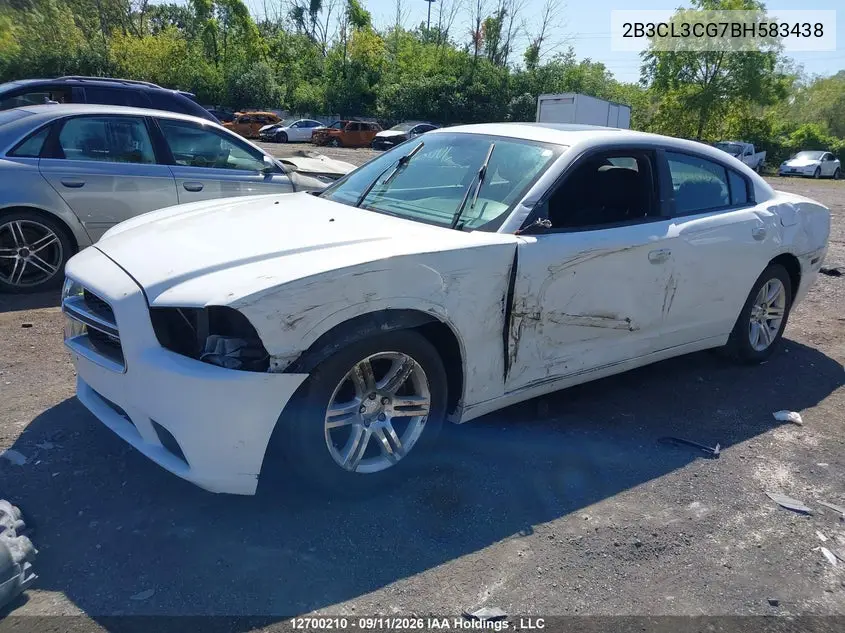 2011 DODGE CHARGER VIN 2B3CL3CG7BH583438 — фото 6