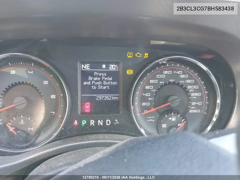 2011 DODGE CHARGER VIN 2B3CL3CG7BH583438 — фото 7