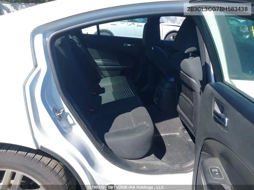 2011 DODGE CHARGER VIN 2B3CL3CG7BH583438 — фото 8