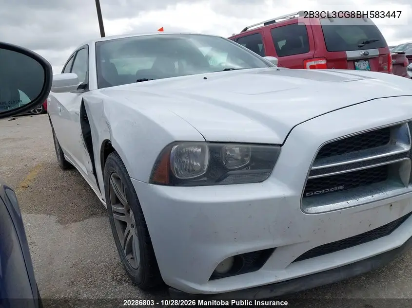 DODGE CHARGER 2011, VIN 2B3CL3CG8BH583447
