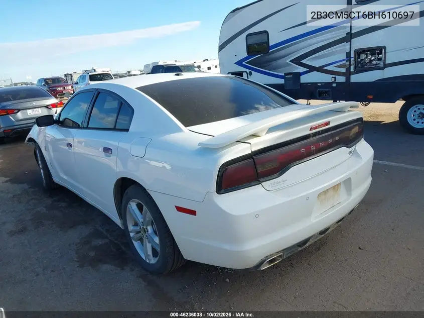 2011 DODGE CHARGER VIN 2B3CM5CT6BH610697 — фото 3