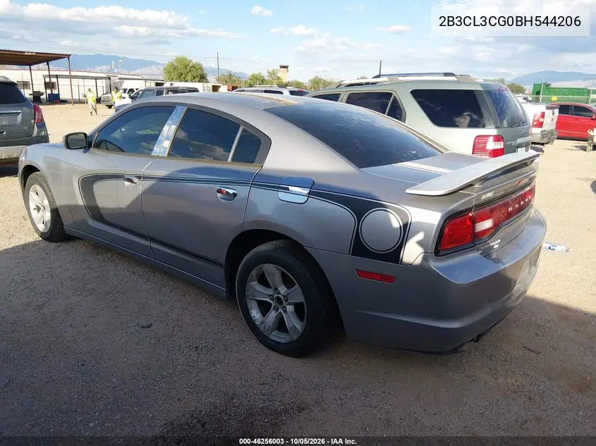 2011 DODGE CHARGER VIN 2B3CL3CG0BH544206 — фото 3